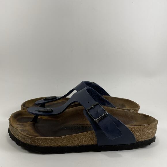 Birkenstock Gizeh Thong Sandals Womens Size 36 US 5-5.5 Navy Blue Flip Flops - Picture 4 of 10